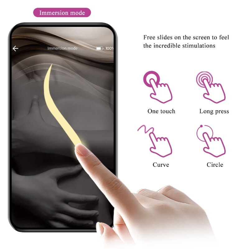 Nymph Huevo vibrador controlado por APP