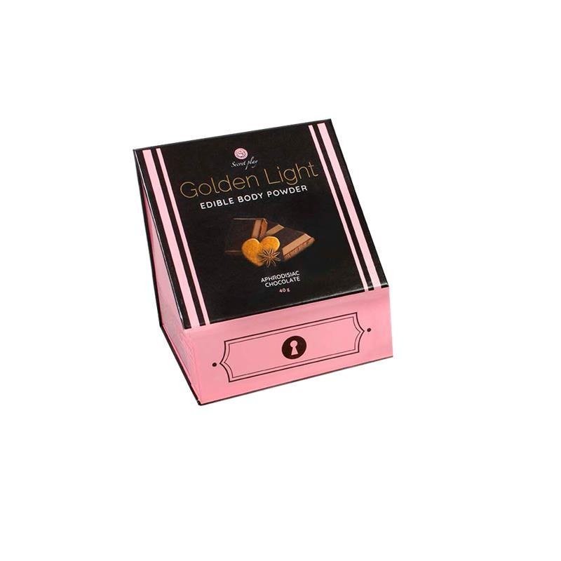 Kit Polvos 100% Comestibles y Plumero Sabor Chocolate, Canela y Jengibre - Kinkyloov
