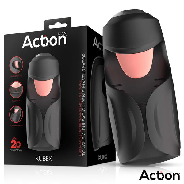 Kubex Masturbador con Lengua, Pulsación y Vibración - Kinkyloov