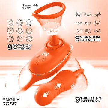 Lizer Pro Estimulador con Lengua Oscilante, Bomba de Vacio y Huevo con Up and Down - Kinkyloov