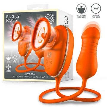 Lizer Pro Estimulador con Lengua Oscilante, Bomba de Vacio y Huevo con Up and Down - Kinkyloov