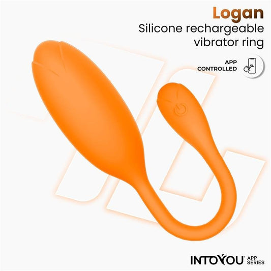 Logan Huevo Vibrador con APP Unibody Naranja - Kinkyloov