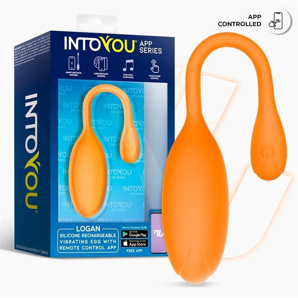 Logan Huevo Vibrador con APP Unibody Naranja - Kinkyloov