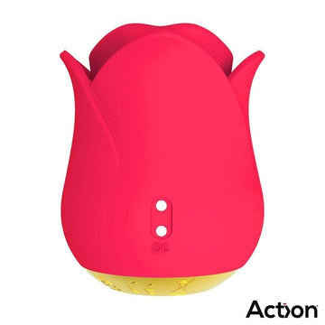 Meryl Estimulador Vibrador de Rosa con Lengua 2 Motores - Kinkyloov