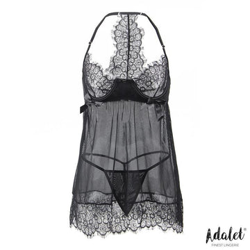 Mila Babydoll con Pecho Ajustable y Tanga - Kinkyloov