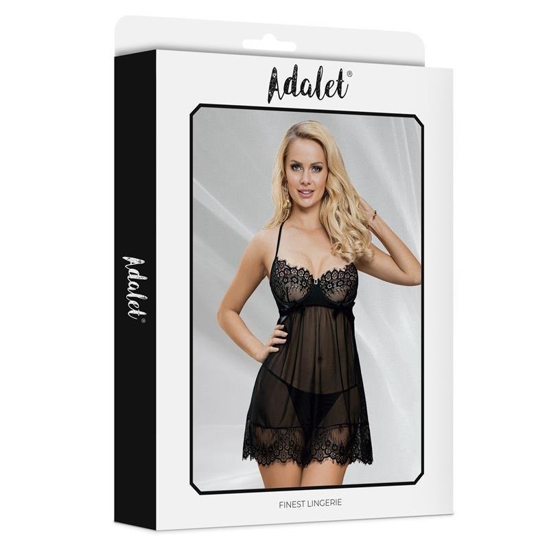 Mila Babydoll con Pecho Ajustable y Tanga - Kinkyloov