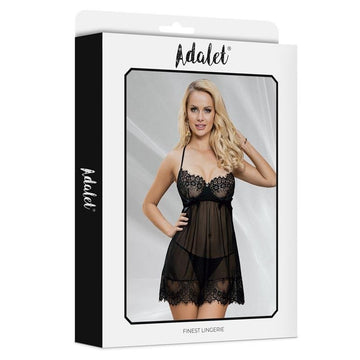 Mila Babydoll con Pecho Ajustable y Tanga - Kinkyloov