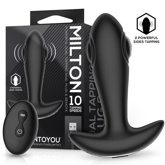 Milton Plug Anal con Doble Tapping y Control Remoto - Kinkyloov