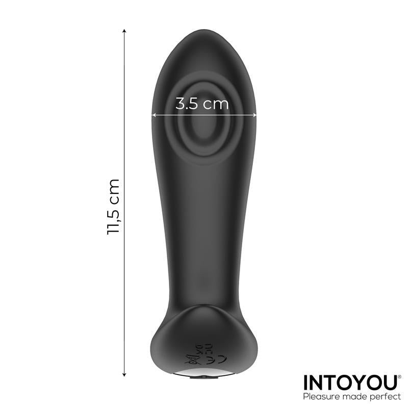 Milton Plug Anal con Doble Tapping y Control Remoto - Kinkyloov