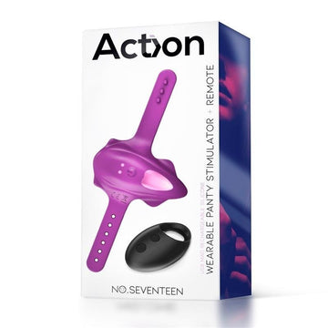 No. Seventeen Estimulador de Braguita Control Remoto USB Magnético Púrpura - Kinkyloov