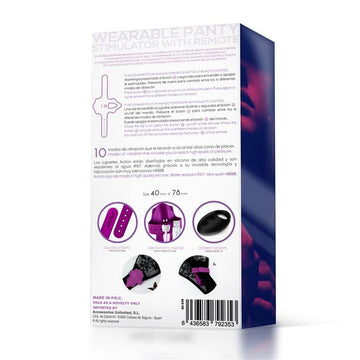 No. Seventeen Estimulador de Braguita Control Remoto USB Magnético Púrpura - Kinkyloov