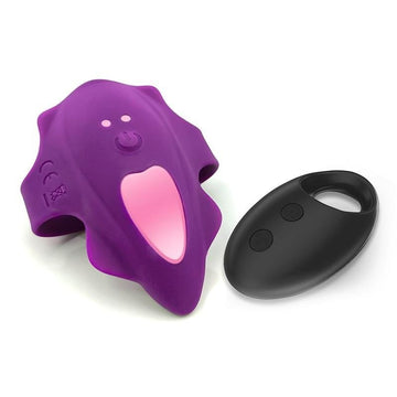 No. Seventeen Estimulador de Braguita Control Remoto USB Magnético Púrpura - Kinkyloov