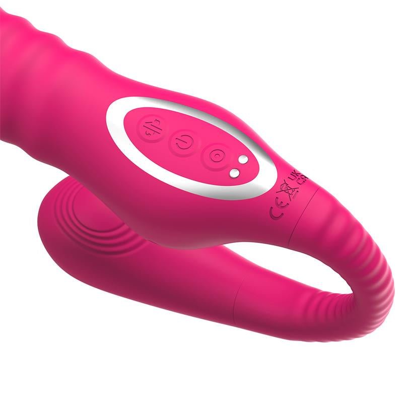 No. TwentyThree Vibrador Doble con Pulsación y Thrusting Flexible 180º - Kinkyloov