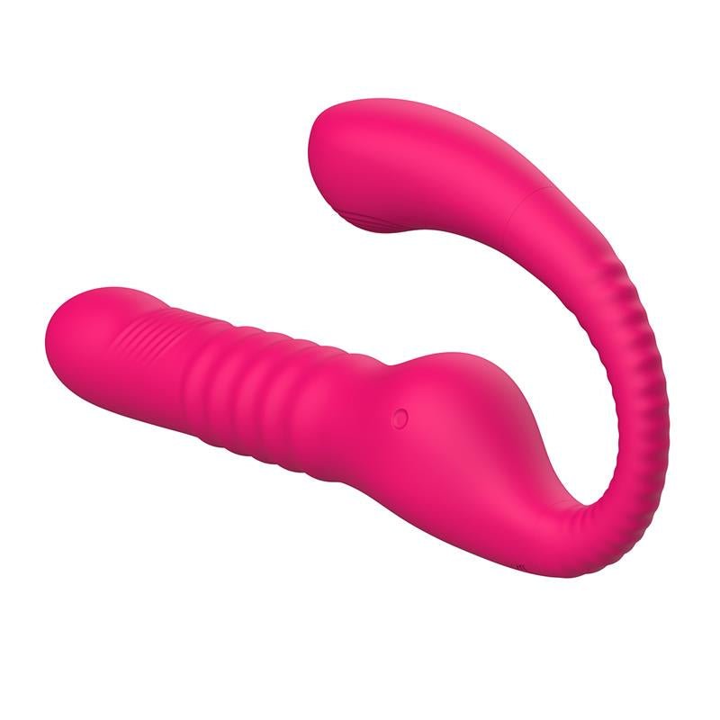 No. TwentyThree Vibrador Doble con Pulsación y Thrusting Flexible 180º - Kinkyloov
