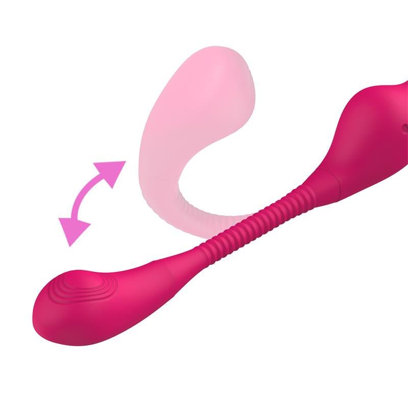 No. TwentyThree Vibrador Doble con Pulsación y Thrusting Flexible 180º - Kinkyloov