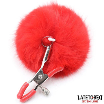 Pinzas para Pezones Ajustables con Pompón - Kinkyloov