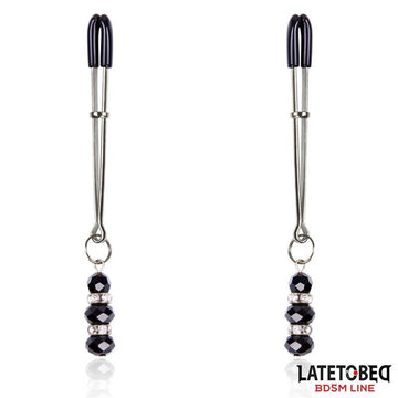 Pinzas para Pezones con Borlas de Cristal - Kinkyloov