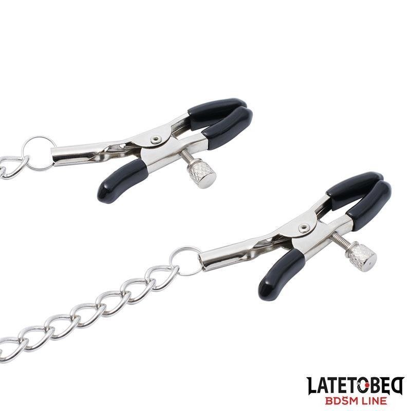 Pinzas para Pezones con Cadena Slave - Kinkyloov