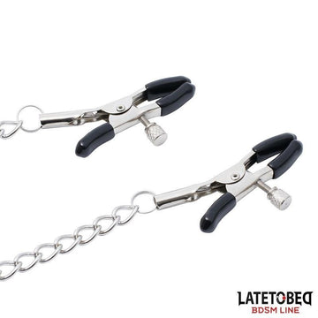Pinzas para Pezones con Cadena Slave - Kinkyloov