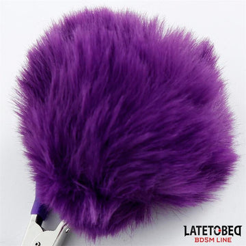 Pinzas para Pezones con Pelo Púrpura - Kinkyloov