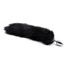 Plug Anal de Metal con Cola de Zorro Sedoso 40 cm Negro - Kinkyloov