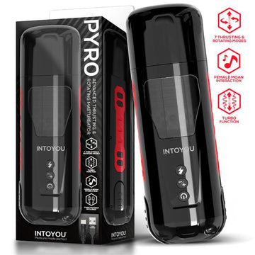 Pyro Masturbador Advanced con Thrusting, Rotación y Gemidos - Kinkyloov
