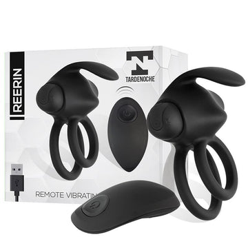 Reerin Anillo Vibrador USB Dual Control Remoto USB Silicona - Kinkyloov