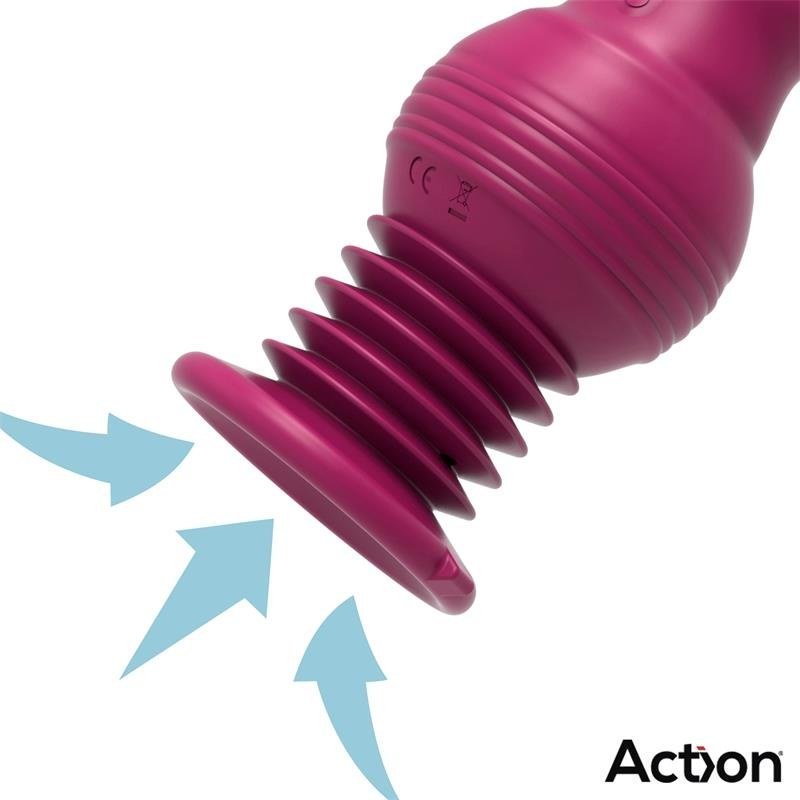 Rocket Vibrador con Thrusting Ultra Jet Thruster con Potente Ventosa - Kinkyloov