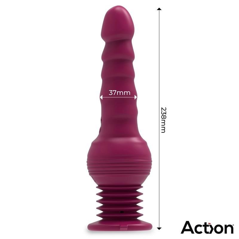 Rocket Vibrador con Thrusting Ultra Jet Thruster con Potente Ventosa - Kinkyloov