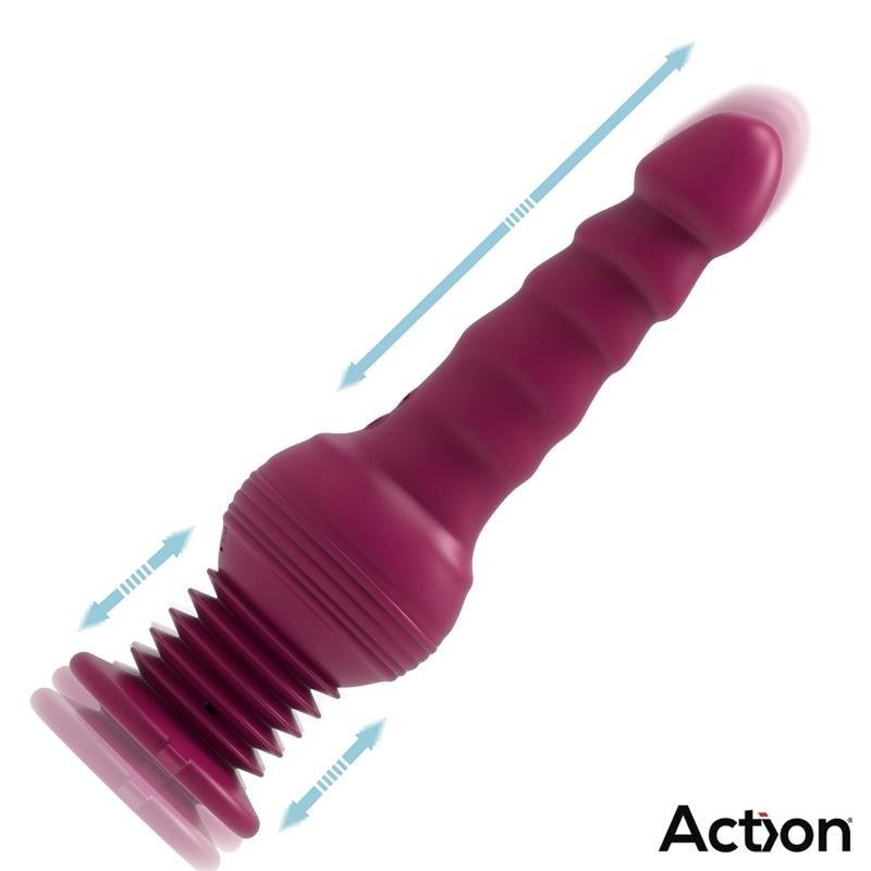Rocket Vibrador con Thrusting Ultra Jet Thruster con Potente Ventosa - Kinkyloov