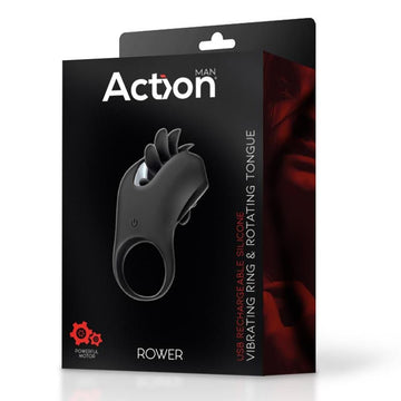 Rower Anillo Vibrador con Lengua Rotadora - Kinkyloov