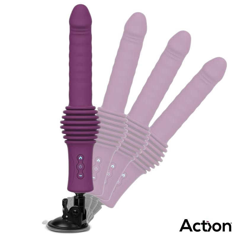 Roxer Sex Machine con Vibración, Thrusting, Efecto Calor y Control Remoto - Kinkyloov