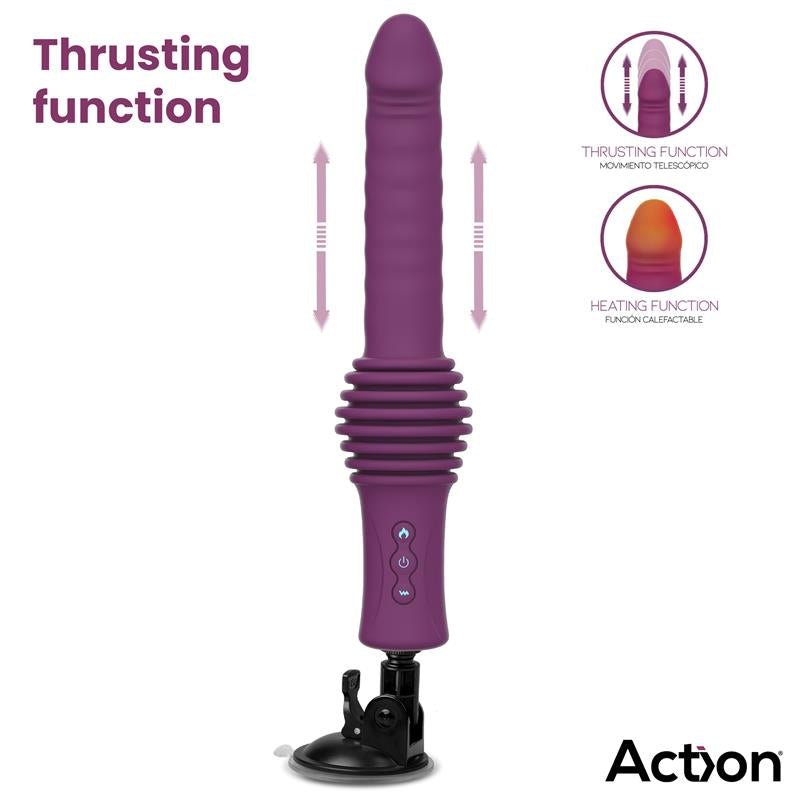 Roxer Sex Machine con Vibración, Thrusting, Efecto Calor y Control Remoto - Kinkyloov