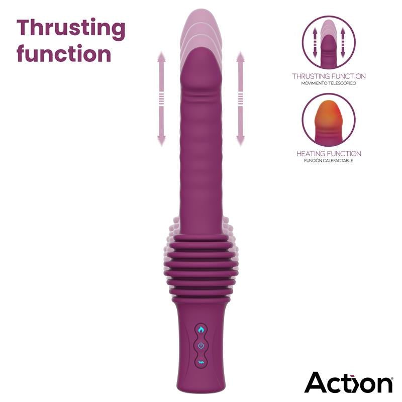 Roxer Sex Machine con Vibración, Thrusting, Efecto Calor y Control Remoto - Kinkyloov
