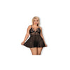 Set Babydoll y Tanga Negro