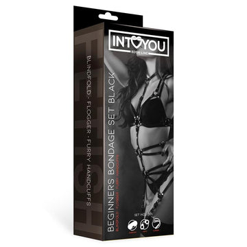Set de Bondage para Principiantes Beginners 3 Piezas Negro - Kinkyloov