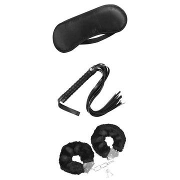 Set de Bondage para Principiantes Beginners 3 Piezas Negro - Kinkyloov
