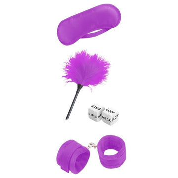 Set de Bondage para Principiantes Starters 4 Piezas Púrpura - Kinkyloov