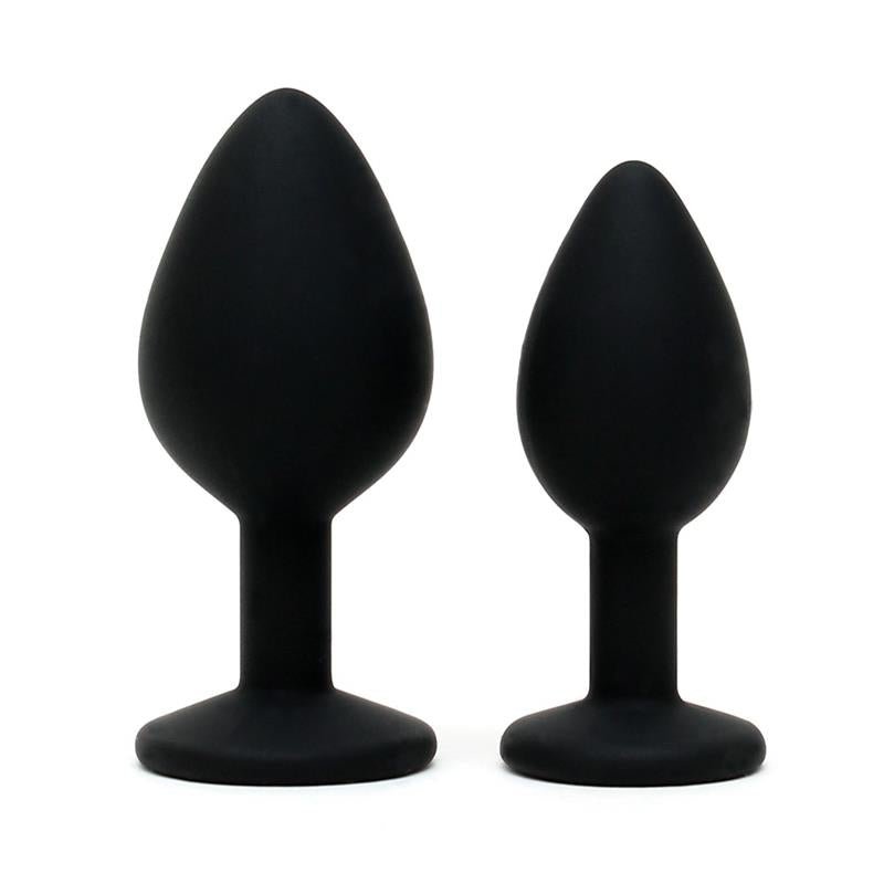 Set de Dos Plugs Anales Silicona - Kinkyloov
