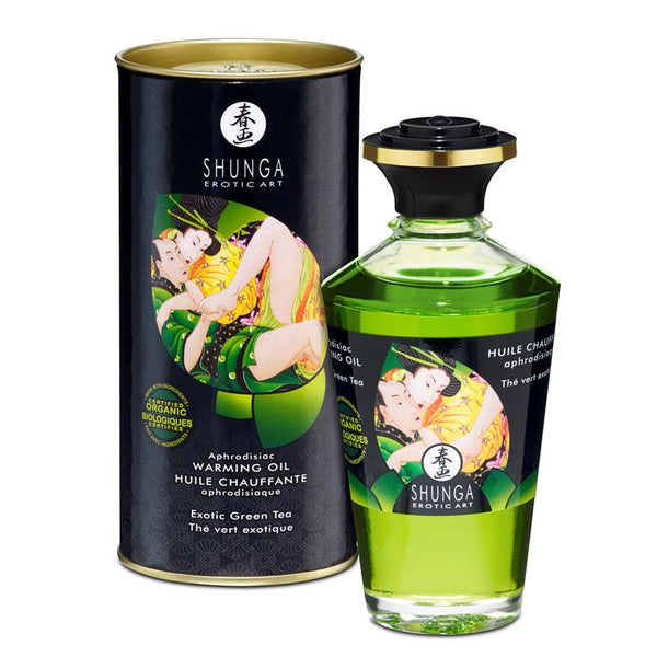Shunga Aceite Afrodisíaco de Masaje Aroma Té Verde - Kinkyloov