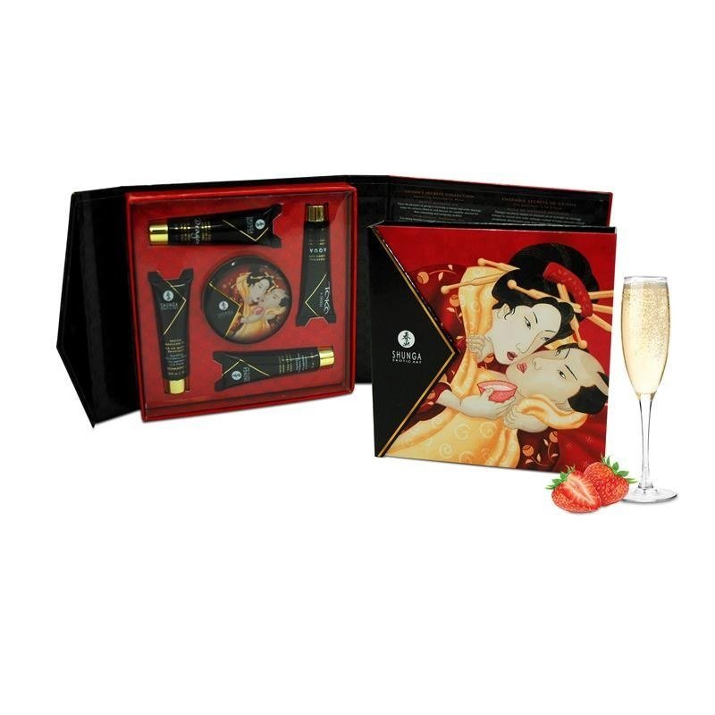Shunga Kit Secretos de una Geisha Vino Espumoso - Kinkyloov