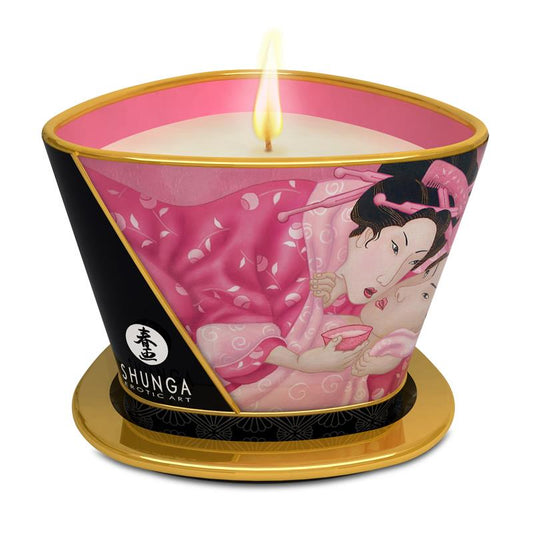 Shunga Vela de Masaje Rosa - Kinkyloov