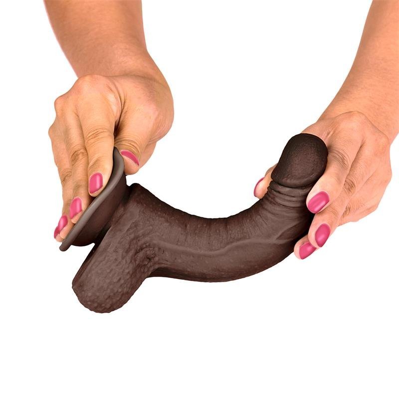 Slidy Dildo Realista Dual Layer Retráctil y Orientable 7 - Kinkyloov