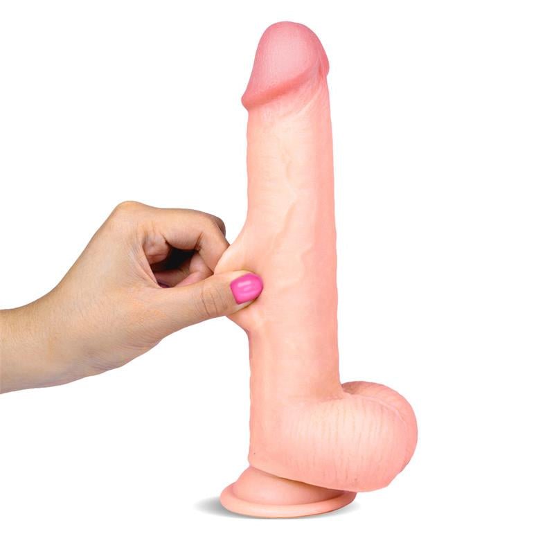 Slidy Dildo Realista Dual Layer Retráctil y Orientable 9 - Kinkyloov