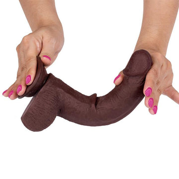Slidy Dildo Realista Dual Layer Retráctil y Orientable 9 - Kinkyloov