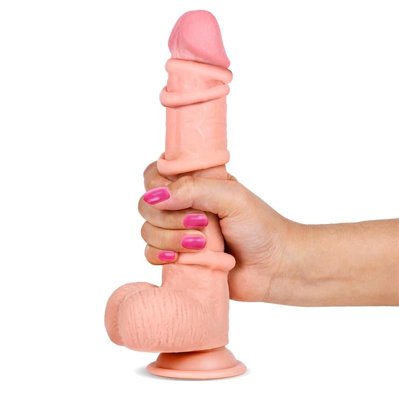 Slidy Dildo Realista Dual Layer Retráctil y Orientable 9 - Kinkyloov