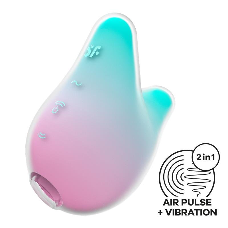 Succionador de Clítoris Mermaid Vibes Menta y Rosa - Kinkyloov