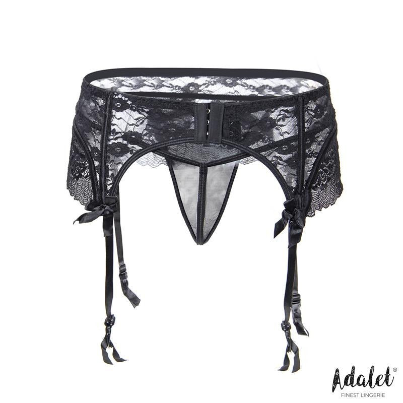 Sully Set Liguero de Encaje y Tanga - Kinkyloov