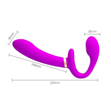 Thunderbird Vibrador para Parejas sin Arnés con Control Remoto - Kinkyloov
