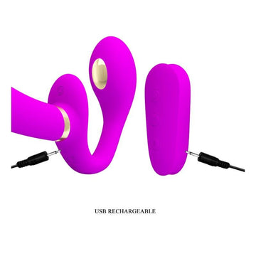 Thunderbird Vibrador para Parejas sin Arnés con Control Remoto - Kinkyloov